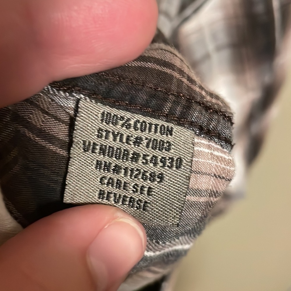 Buckle Brown Plaid Snap Button Shirt Sz XL Slim Fit - Picture 4 of 5